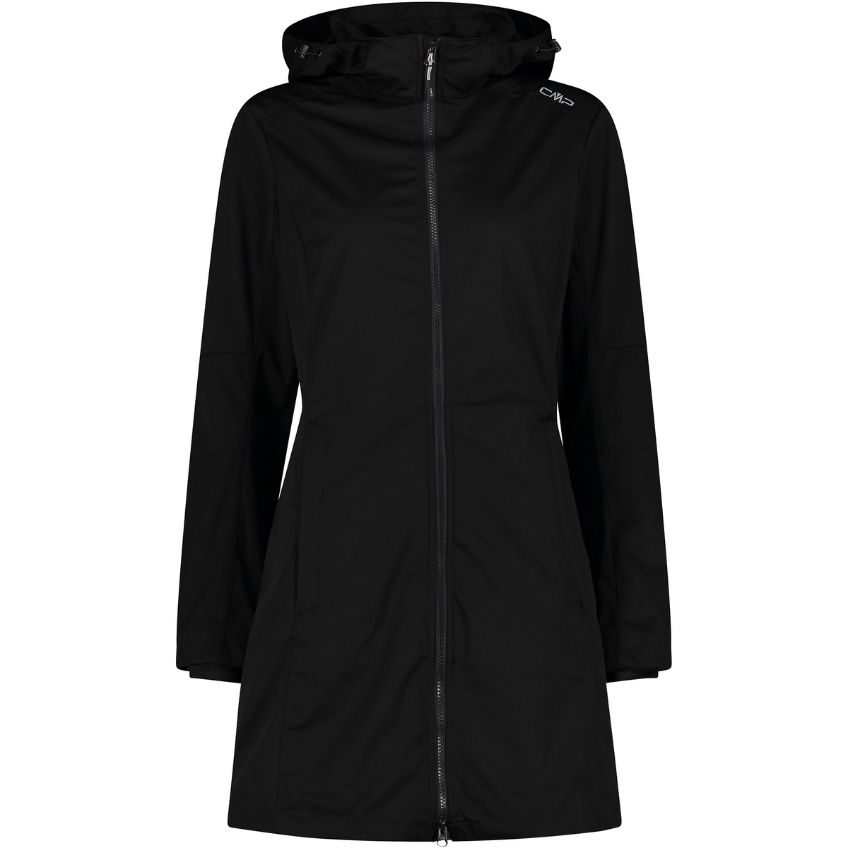 CMP Damen Light Softshell Hoodie Parka (Größe XL, schwarz)