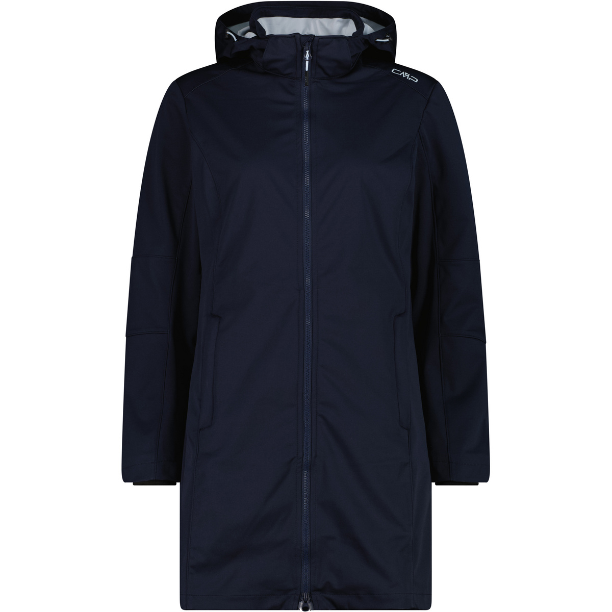 CMP Damen Light Softshell Hoodie Parka (Größe XS, schwarz)