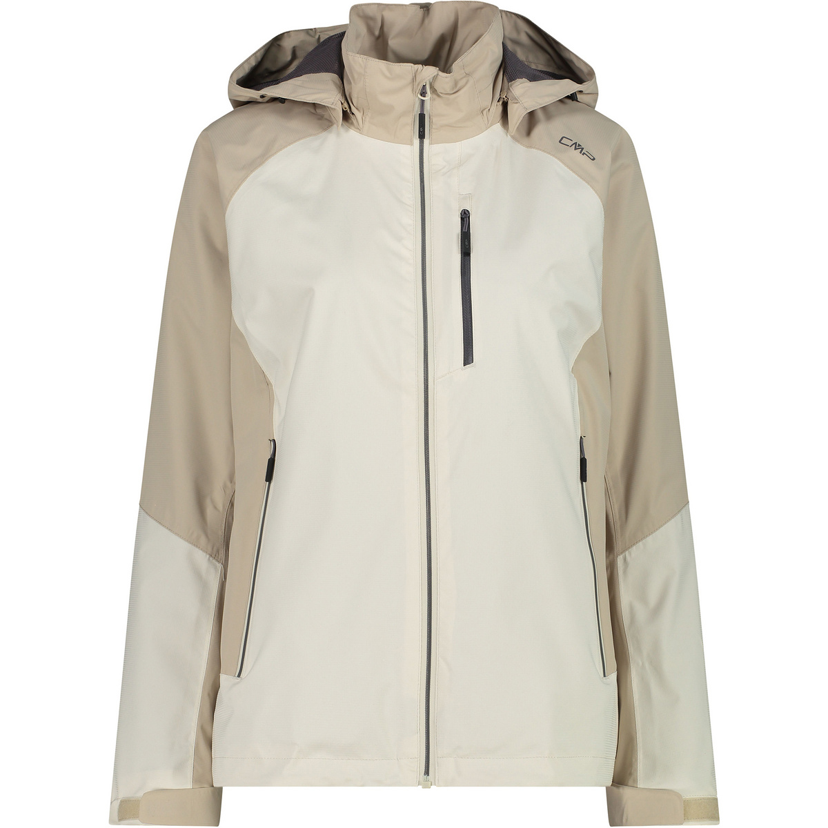 CMP Damen Hoodie Jacke (Größe XS, beige)