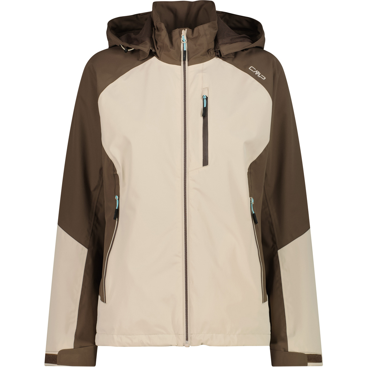 CMP Damen Hoodie Jacke (Größe XXL, beige)