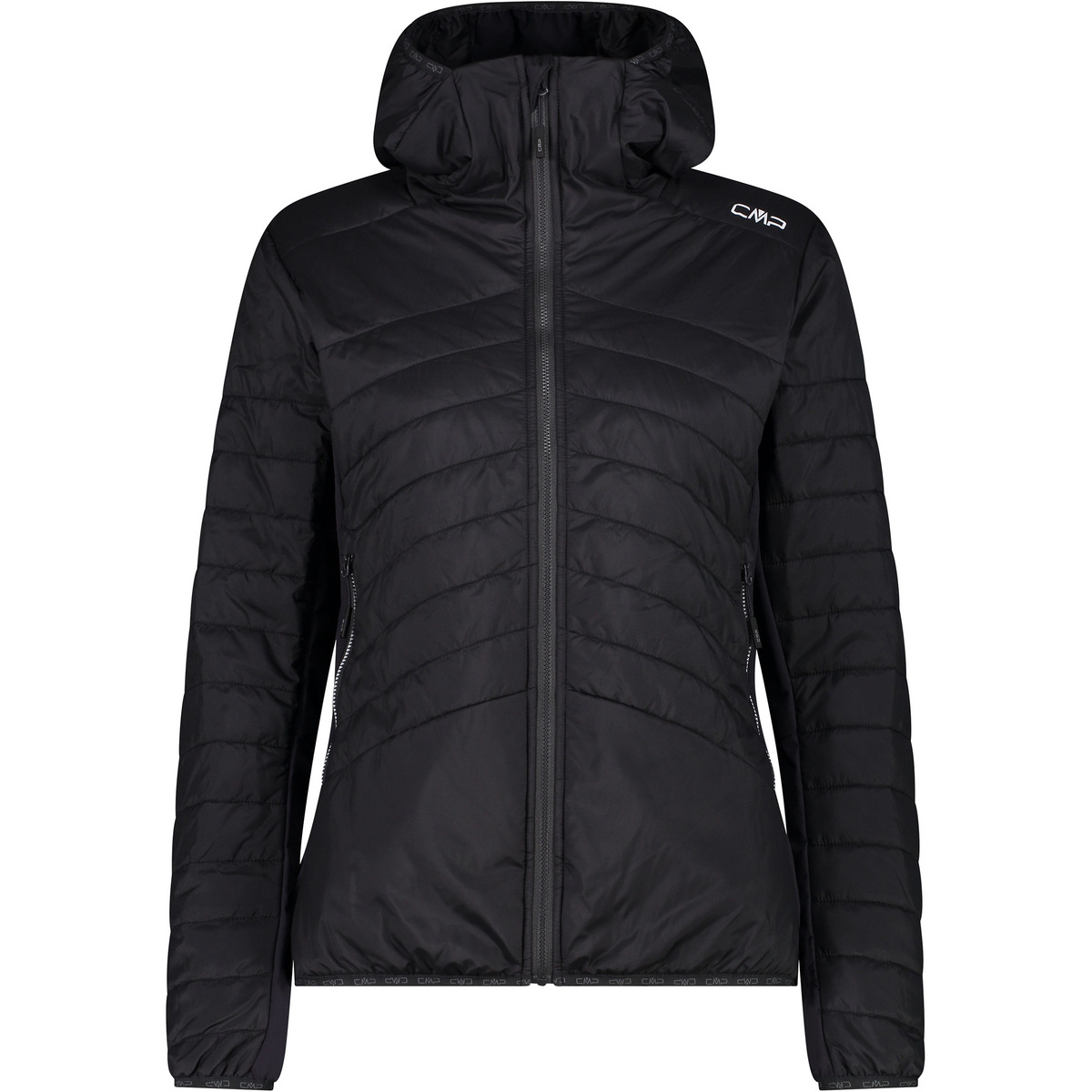 CMP Damen Hybrid Hoodie Jacke (Größe S, grau)