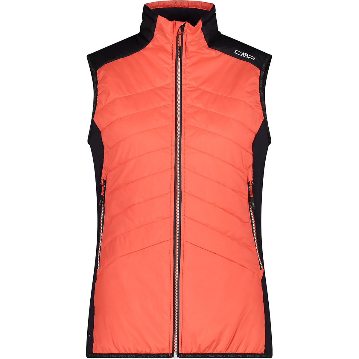 CMP Donna Gilet ibrido (Taglia S, Arancione)