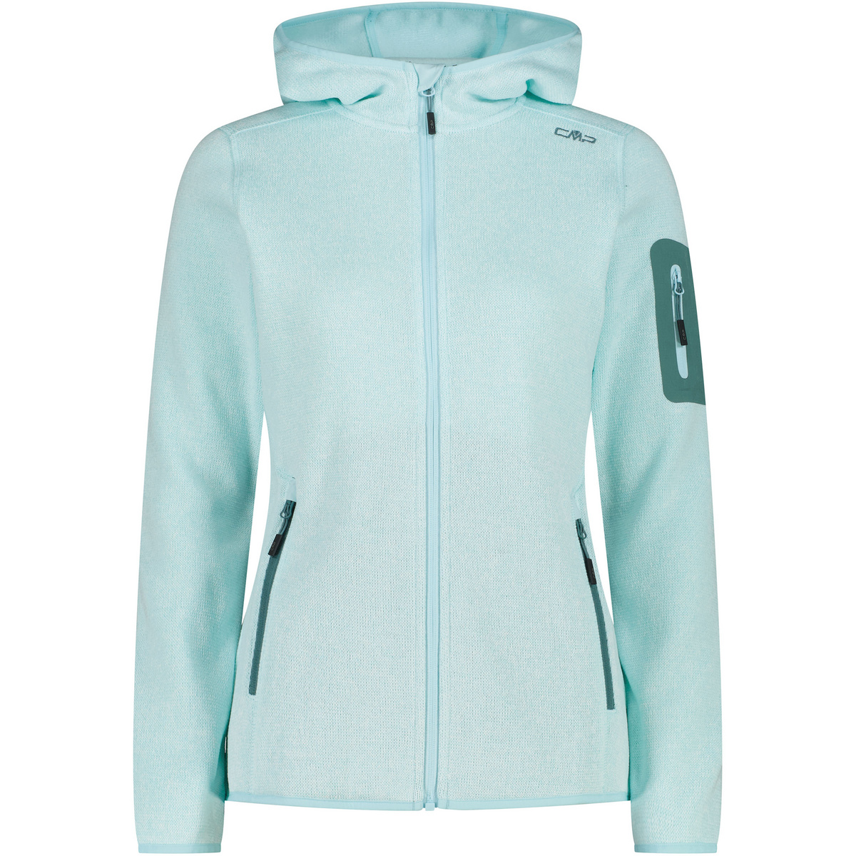 CMP Damen Zip Hoodie Jacke (Größe XS, tuerkis)