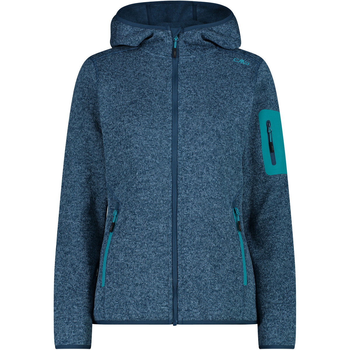 CMP Damen Zip Hoodie Jacke (Größe 3XL, blau)