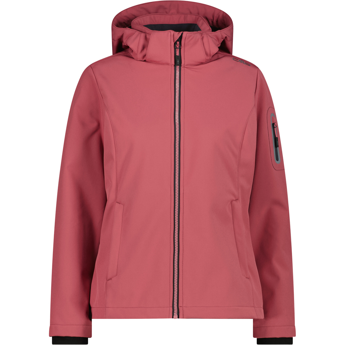 CMP Damen Softshell Hoodie Jacke (Größe S, rot)
