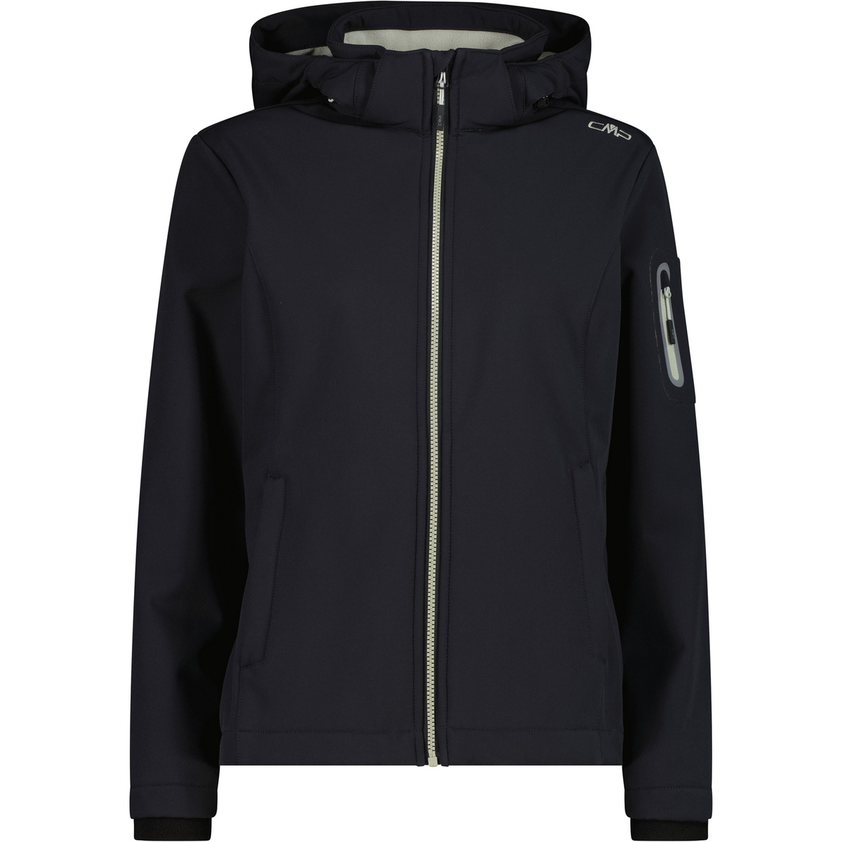 CMP Damen Softshell Hoodie Jacke (Größe XS, schwarz)