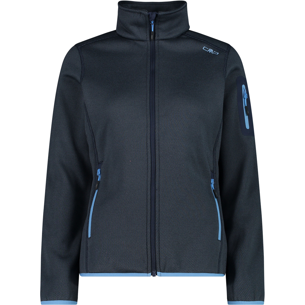 CMP Damen Strick Fleece Jacke (Größe S, blau)