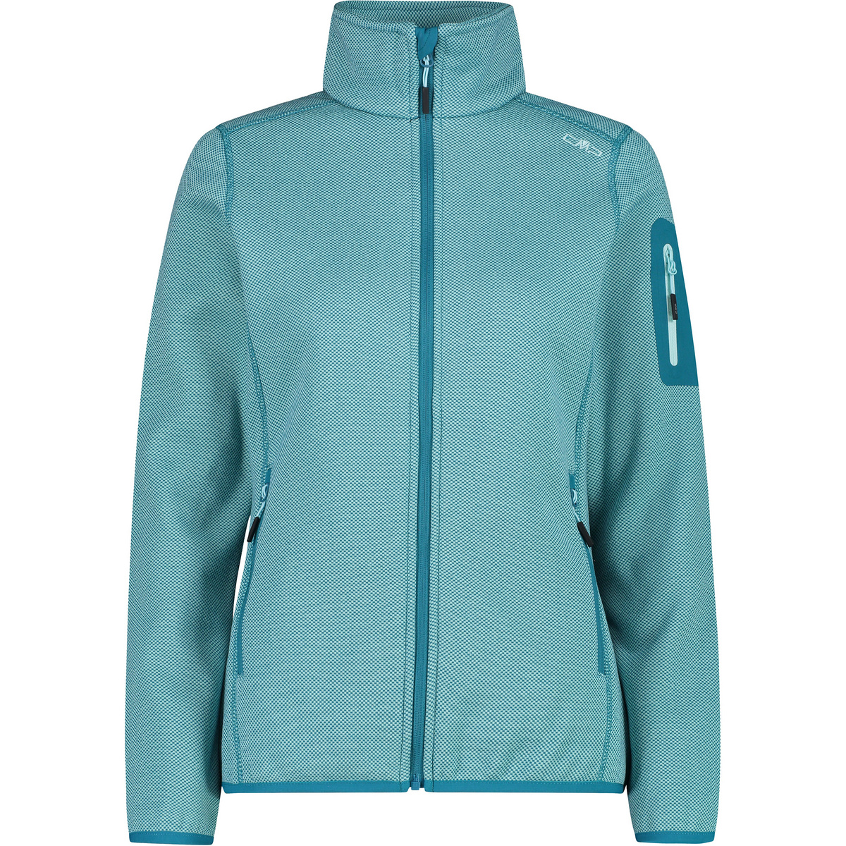 CMP Damen Strick Fleece Jacke (Größe 3XL, tuerkis)