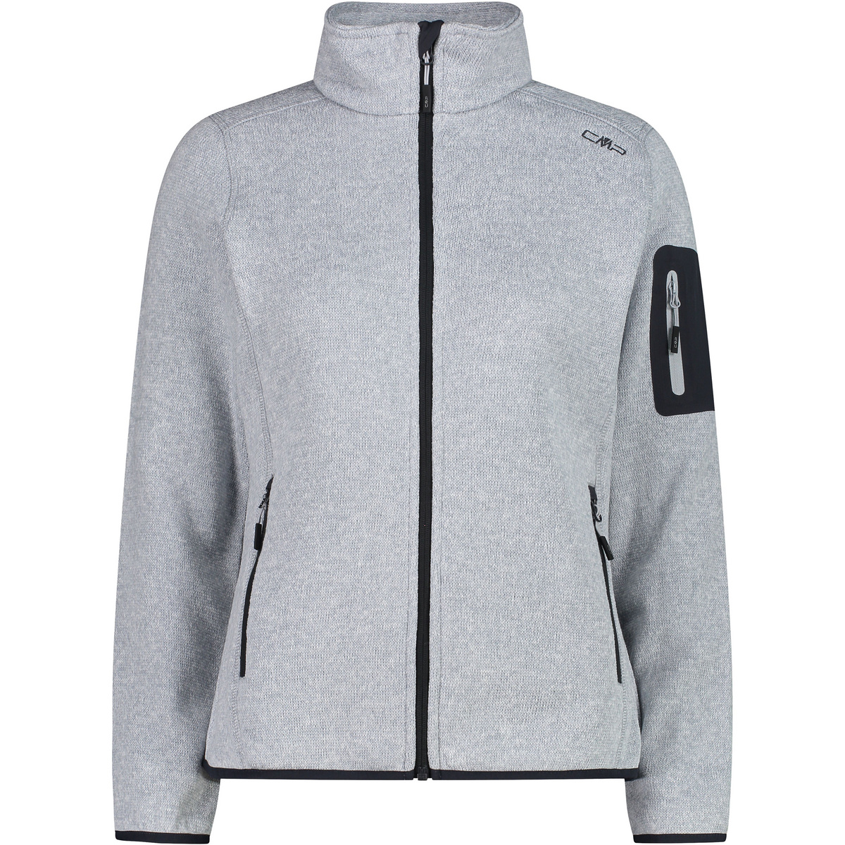 CMP Damen Strick Fleece Jacke (Größe 3XL, grau)