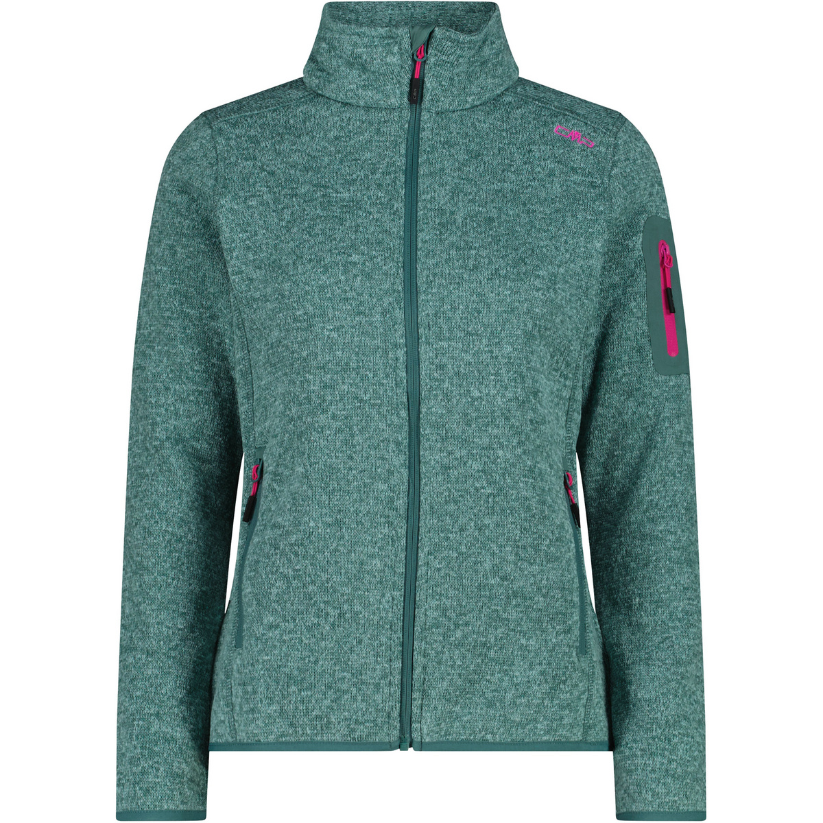CMP Femme Veste Strick Fleece (taille 3XL, Turquoise)