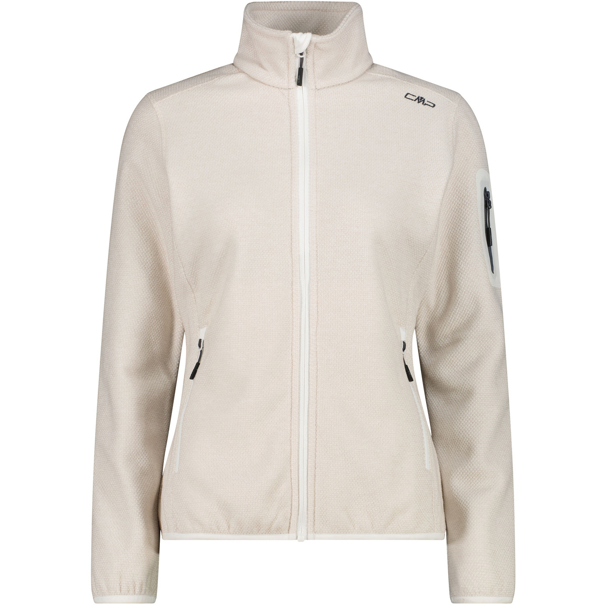 CMP Damen Strick Fleece Jacke (Größe XS, weiss)