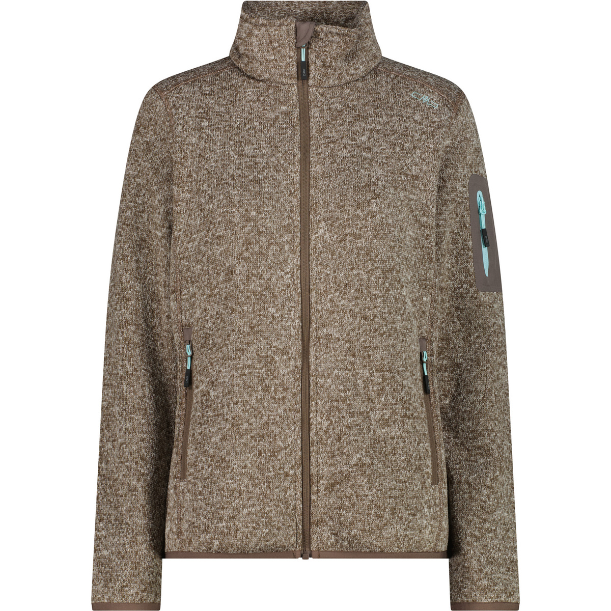 CMP Damen Strick Fleece Jacke (Größe 4XL, oliv)