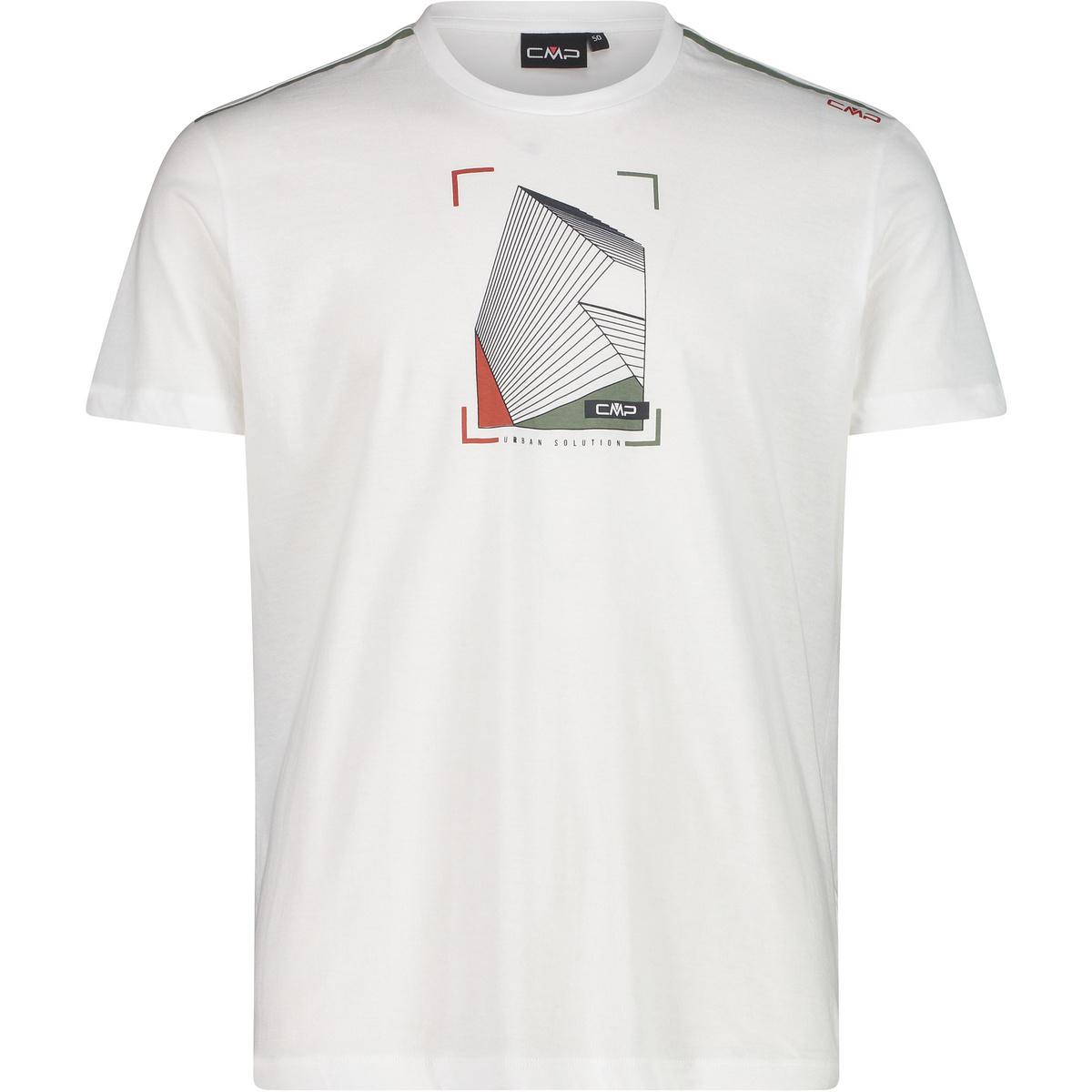 CMP Homme T-shirt (taille 3XL, Blanc)