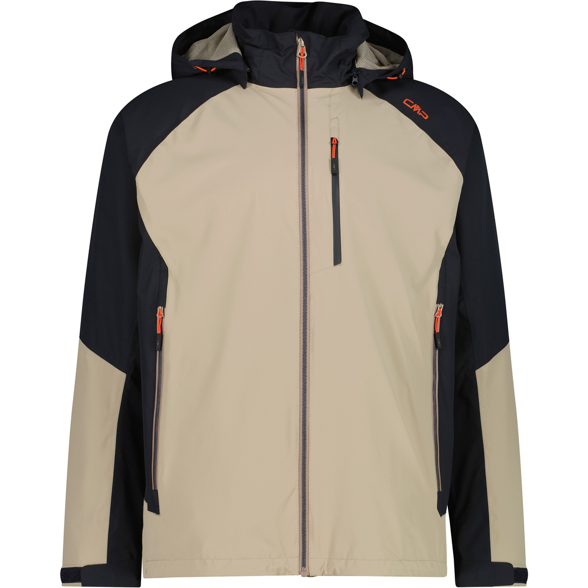 CMP Uomo Giacca con cappuccio (Taglia M, Beige)