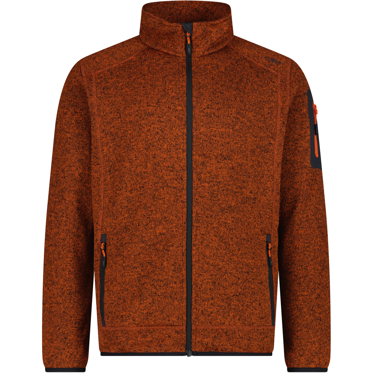 CMP Herren Strick Fleece Jacke (Größe XXL, braun)