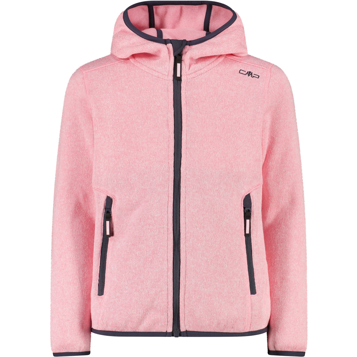 CMP Kinder Strick Fleece Jacke (Größe 110, rosa)