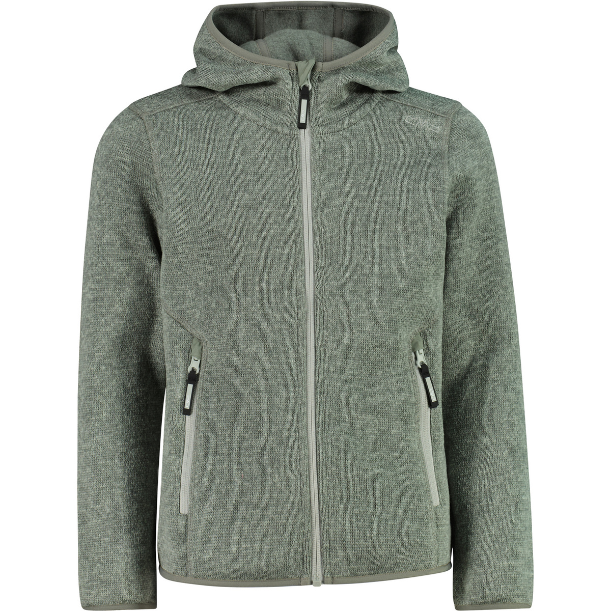 CMP Kinder Strick Fleece Jacke (Größe 128, gruen)