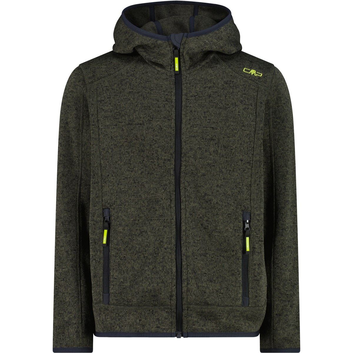 CMP Kinder Fleece Hoodie Jacke (Größe 164, oliv)
