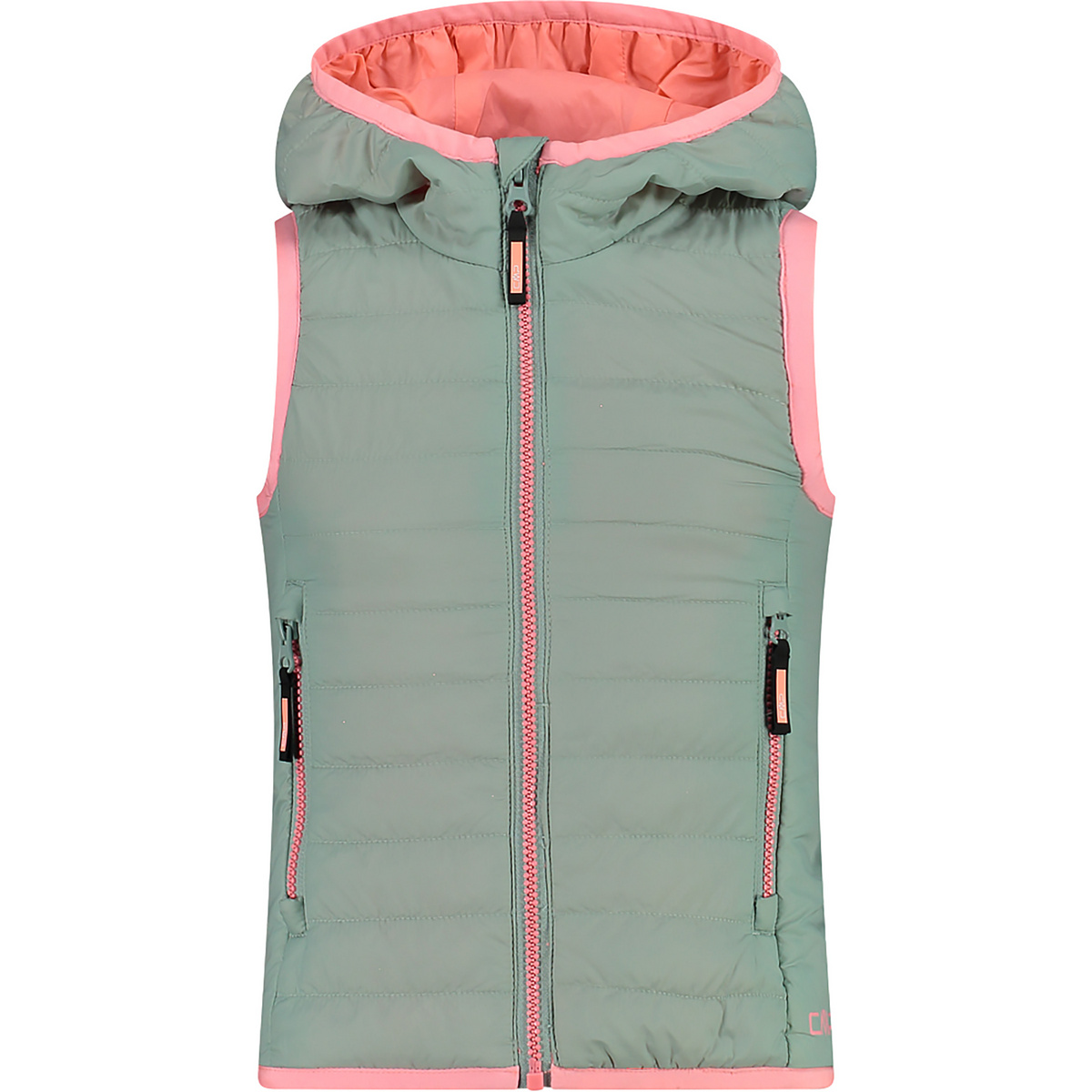 CMP Bambino Gilet con cappuccio (Taglia 164, Verde)
