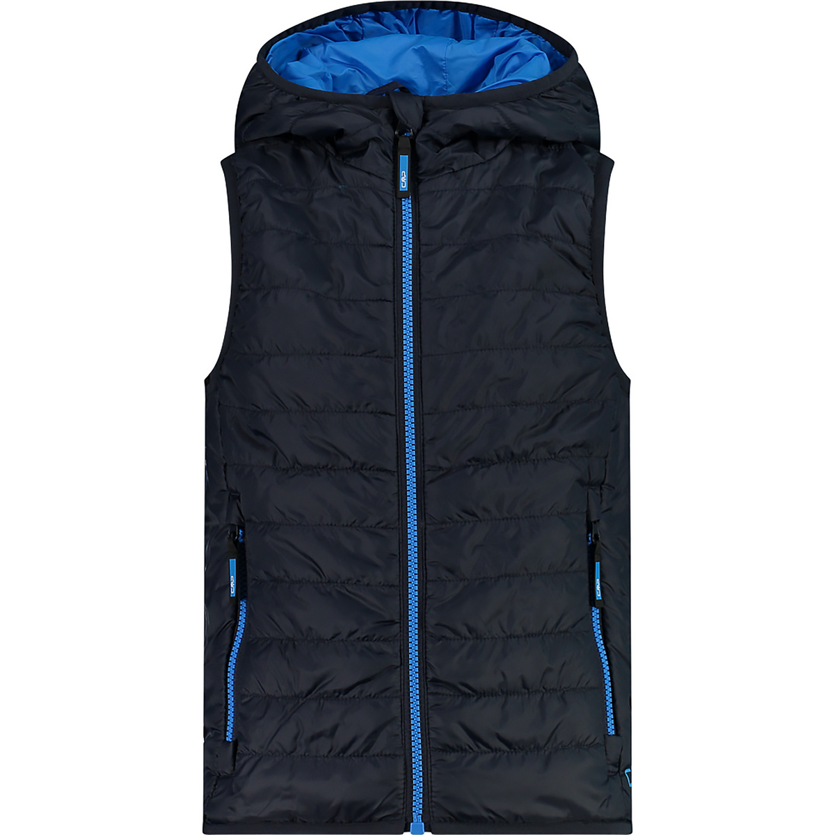 CMP Bambino Gilet con cappuccio (Taglia 116, Blu)