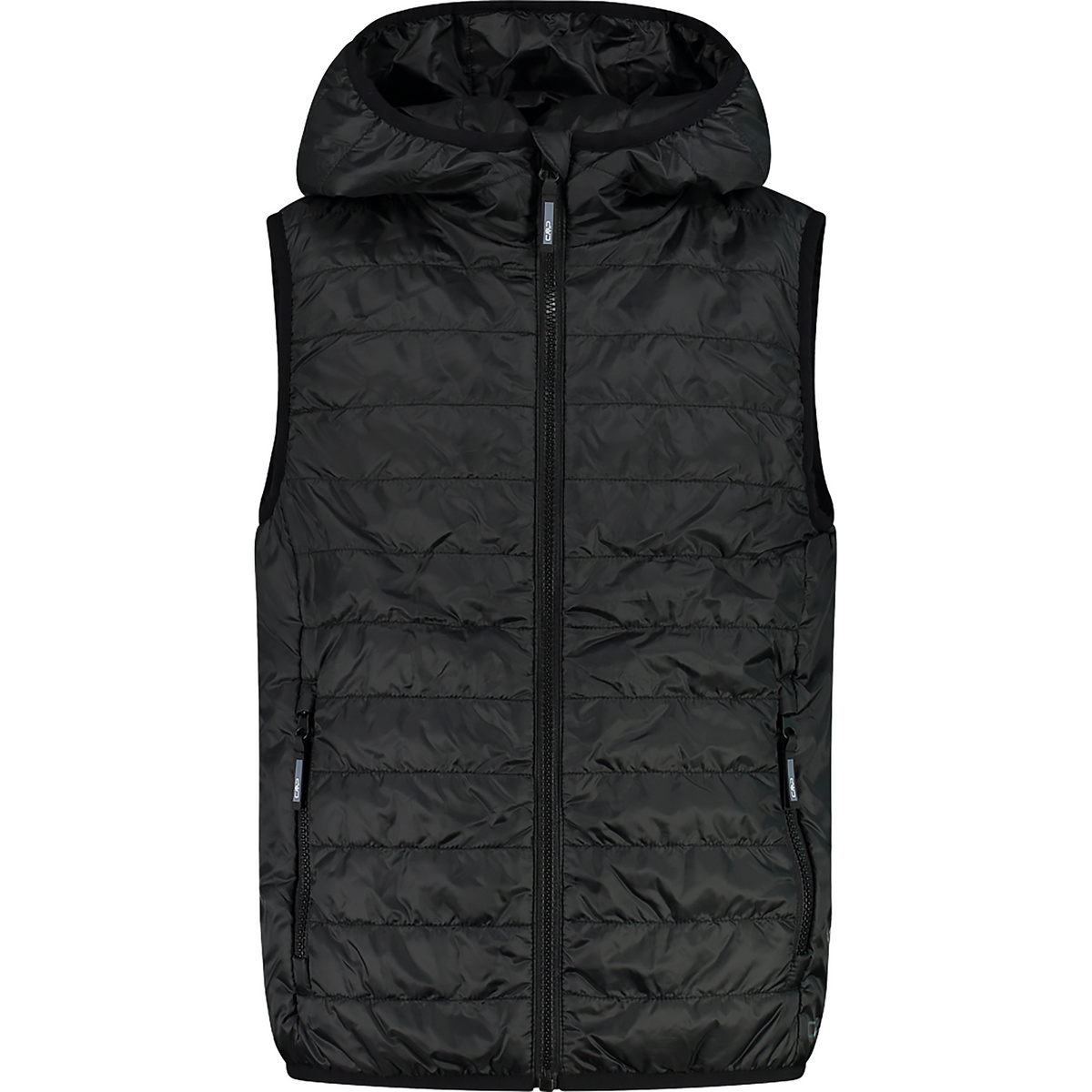 CMP Kinder Hoodie Weste (Größe 110, schwarz)