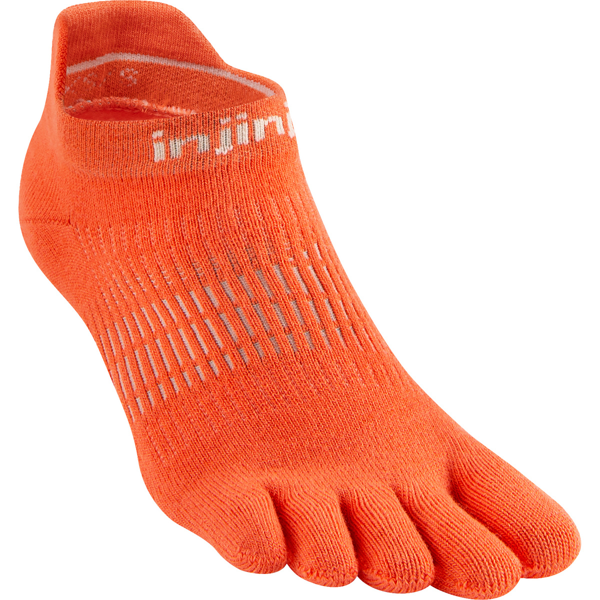 Injinji Donna Calze Run Lightweight No-Show (Taglia 40.5 , Arancione)