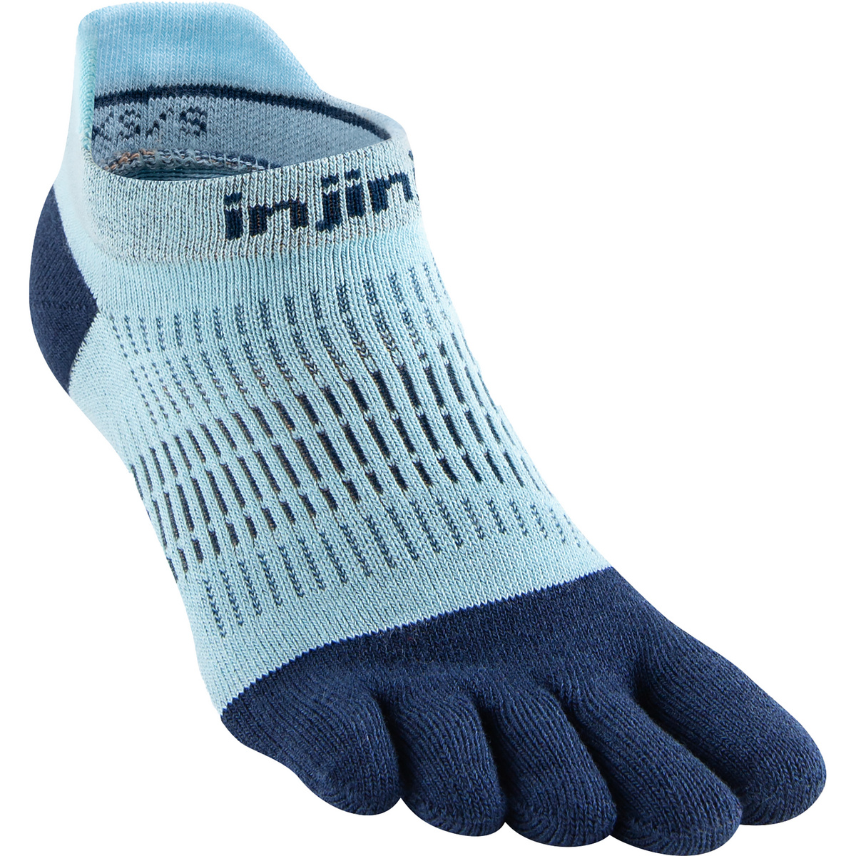 Injinji Donna Calze Run Lightweight No-Show (Taglia 35 , Blu)