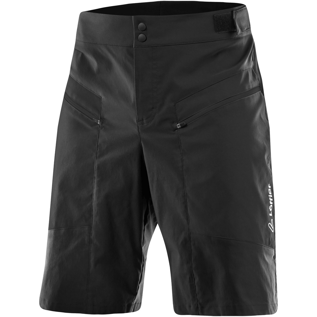 Löffler Herren Lance-E CSL Radhose kurz (Größe L, schwarz)