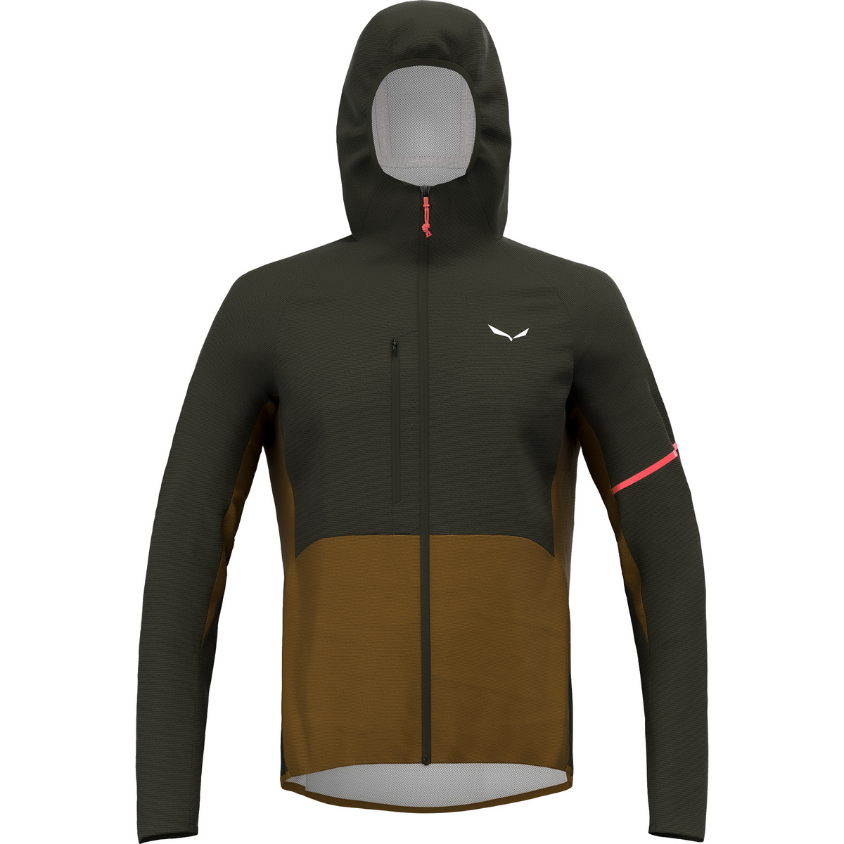 Salewa Uomo Giacca 2.5L Vento PTX (Taglia L, Verde oliva)