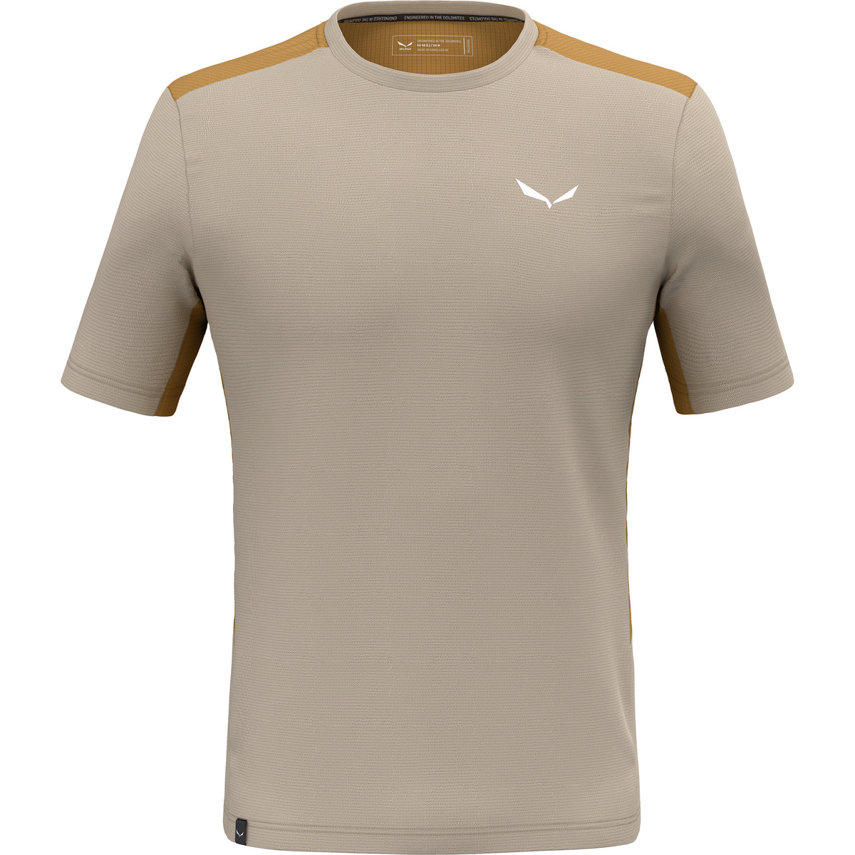 Salewa Herren Puez Hyb Dry T-Shirt (Größe L, beige)