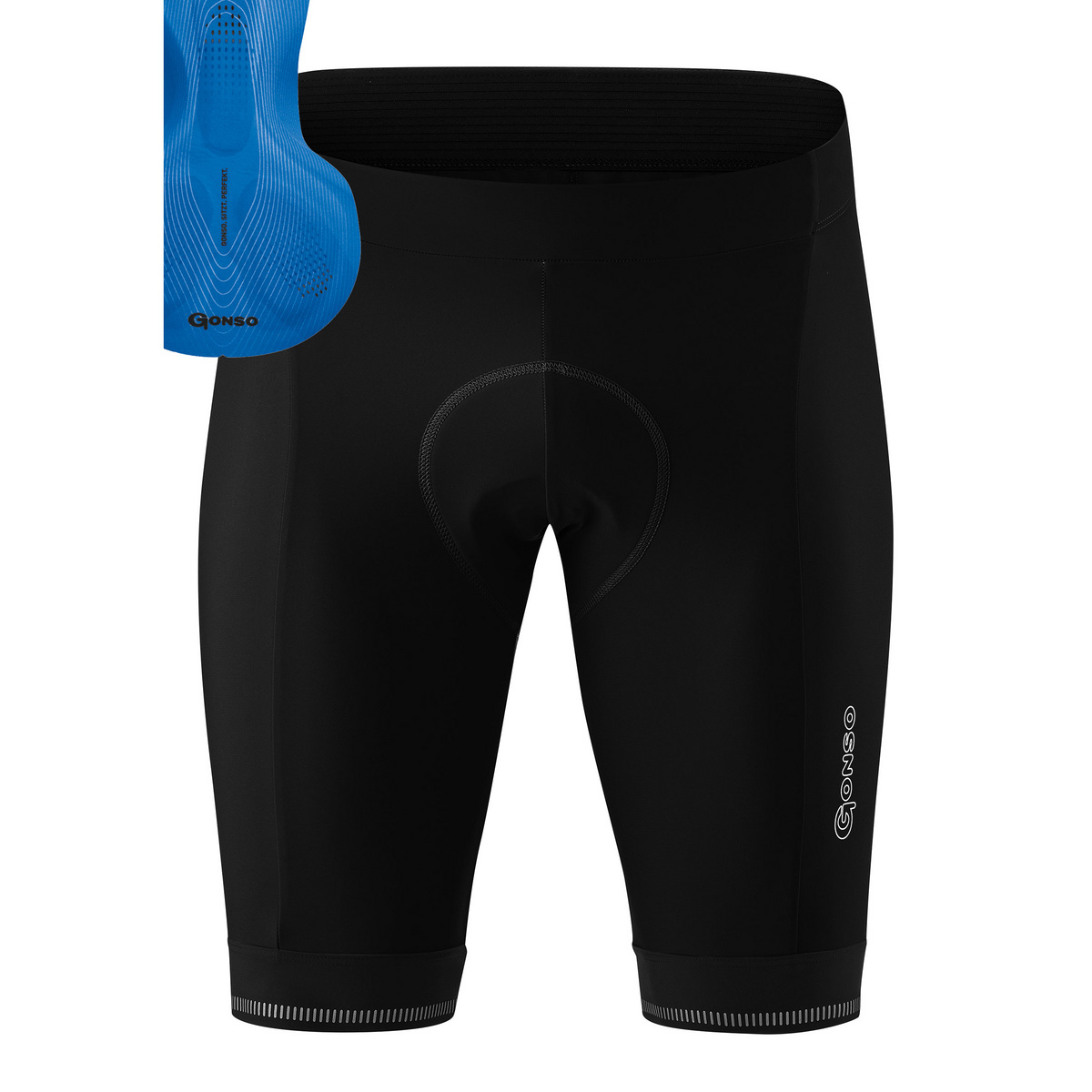 Gonso Uomo Pantaloncini ciclismo Sitivo (Taglia XL, Nero)