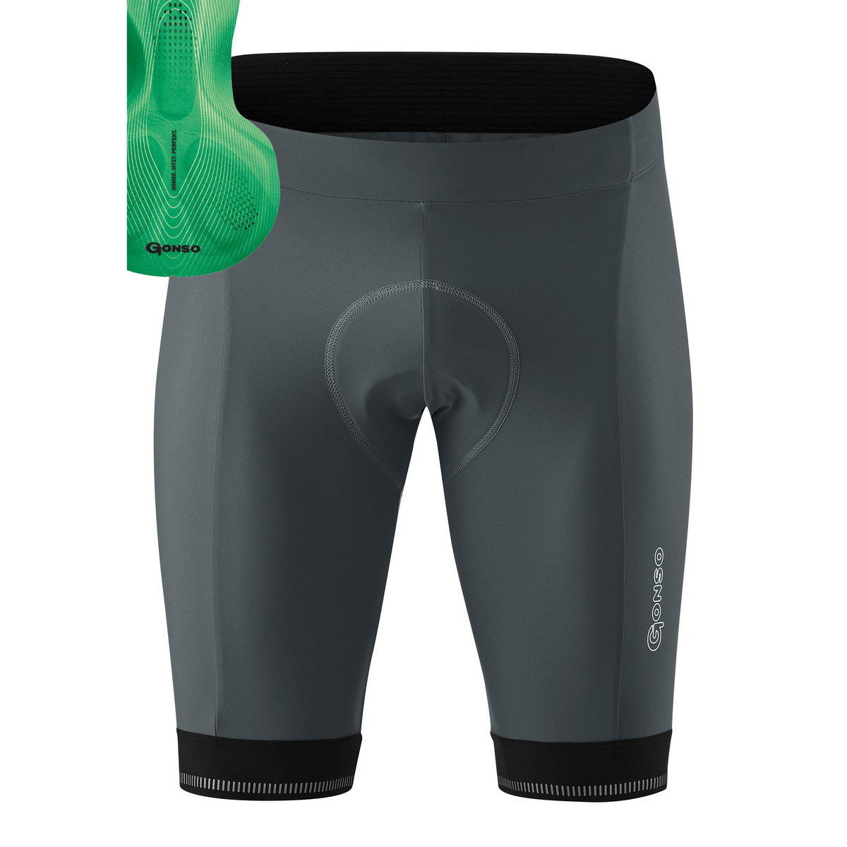 Gonso Herren Sitivo Radhose kurz (Größe M, blau)