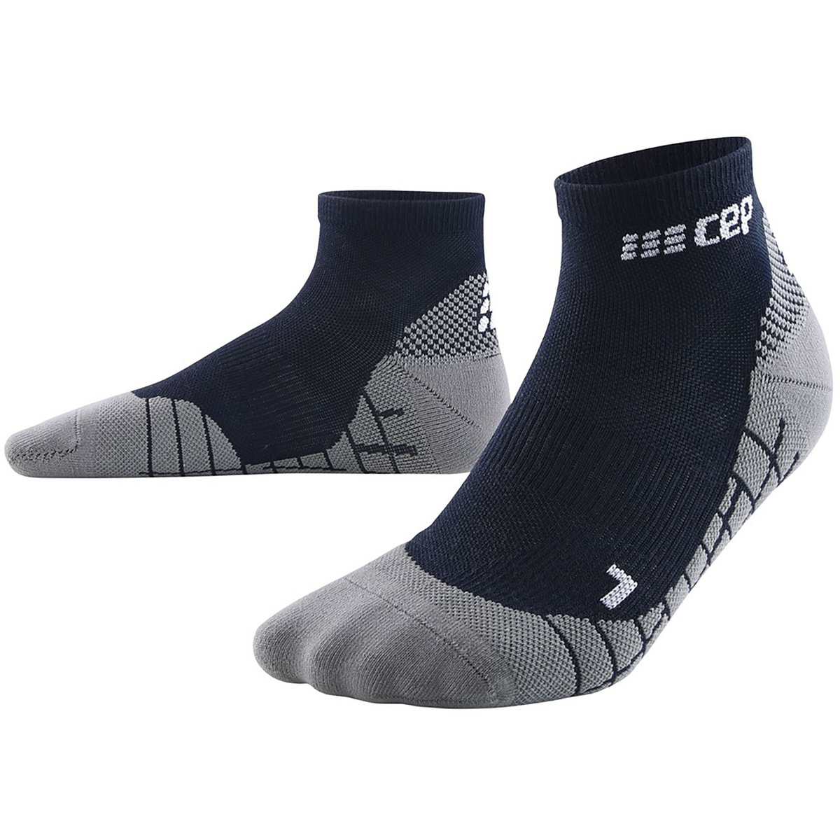 CEP Homme Chaussettes Light Merino Low Cut (taille 45 , Bleu)