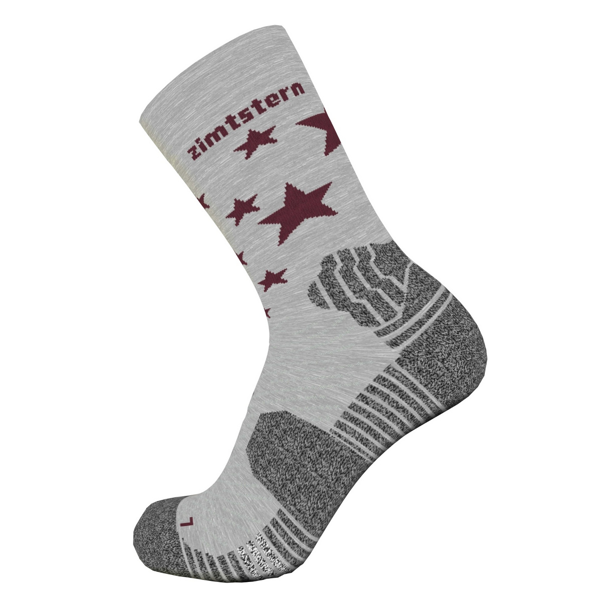 Zimtstern Calze Techsockz MTB Performance (Taglia 40 , Grigio)