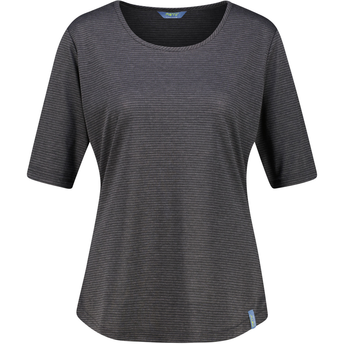 Meru Donna Maglia a manica corta Rundu (Taglia S, Nero)