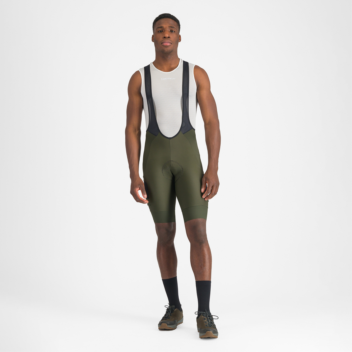 Castelli Homme Shorts à bretelles Unlimited Cargo (taille L, Vert)
