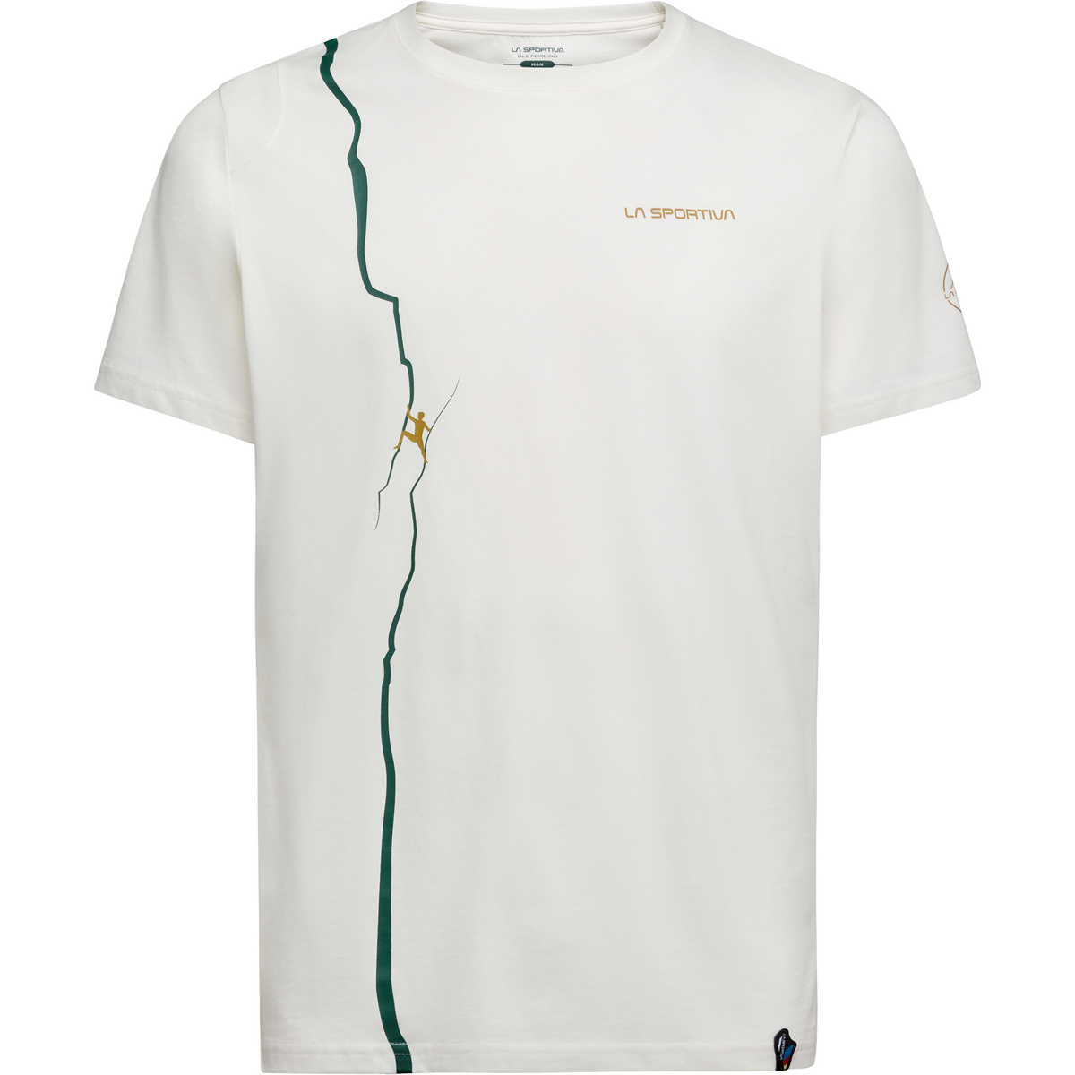 La Sportiva Uomo Maglietta Route (Taglia L, Bianco)