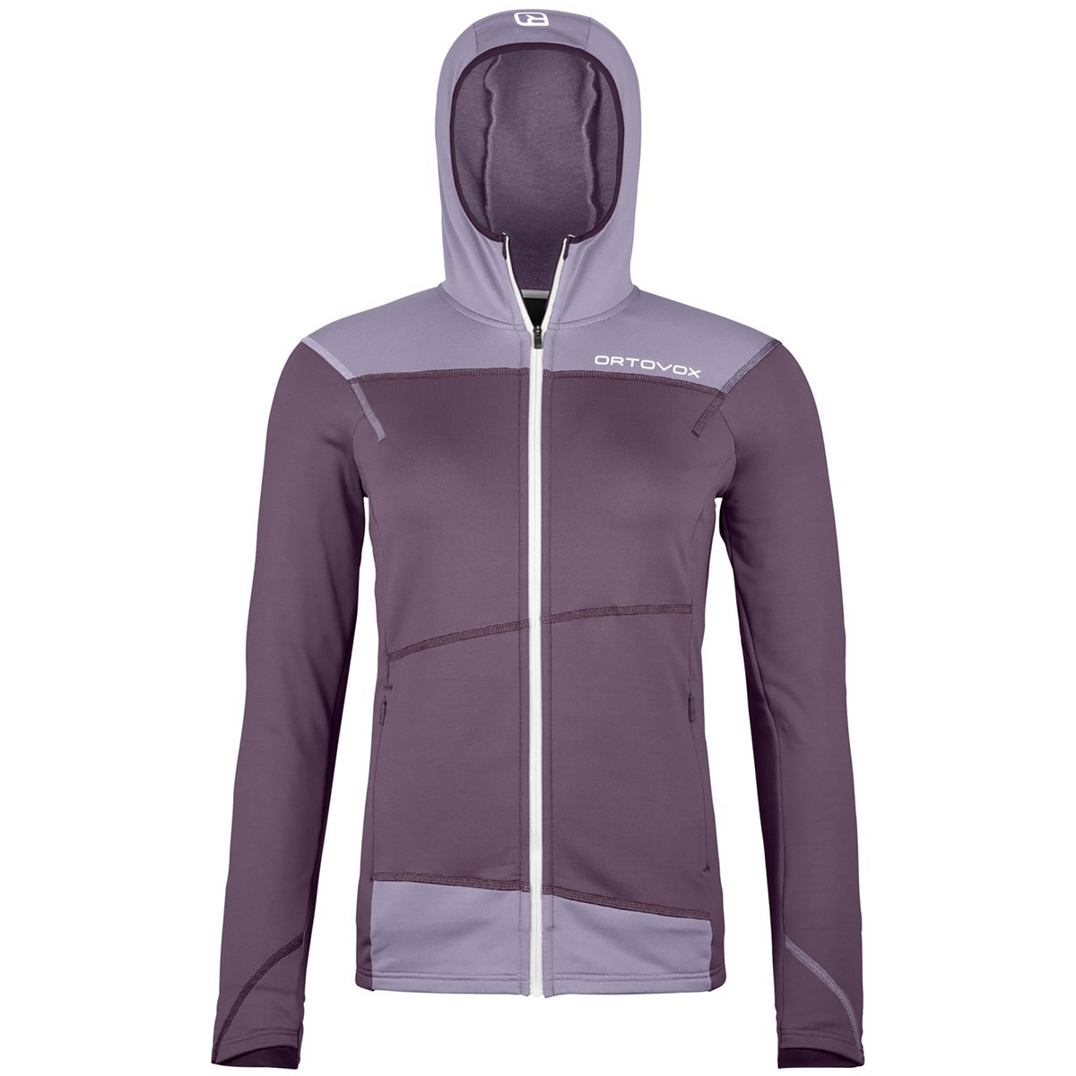 Ortovox Damen Fleece Light Hoodie Jacke (Größe L, lila)