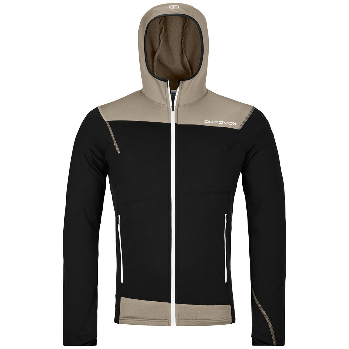 Ortovox Herren Fleece Light Hoodie Jacke (Größe XXL, schwarz)