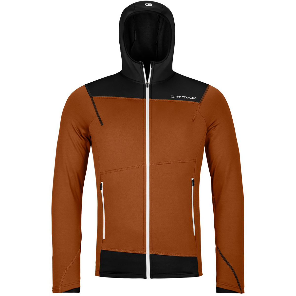 Ortovox Herren Fleece Light Hoodie Jacke (Größe XL, braun)