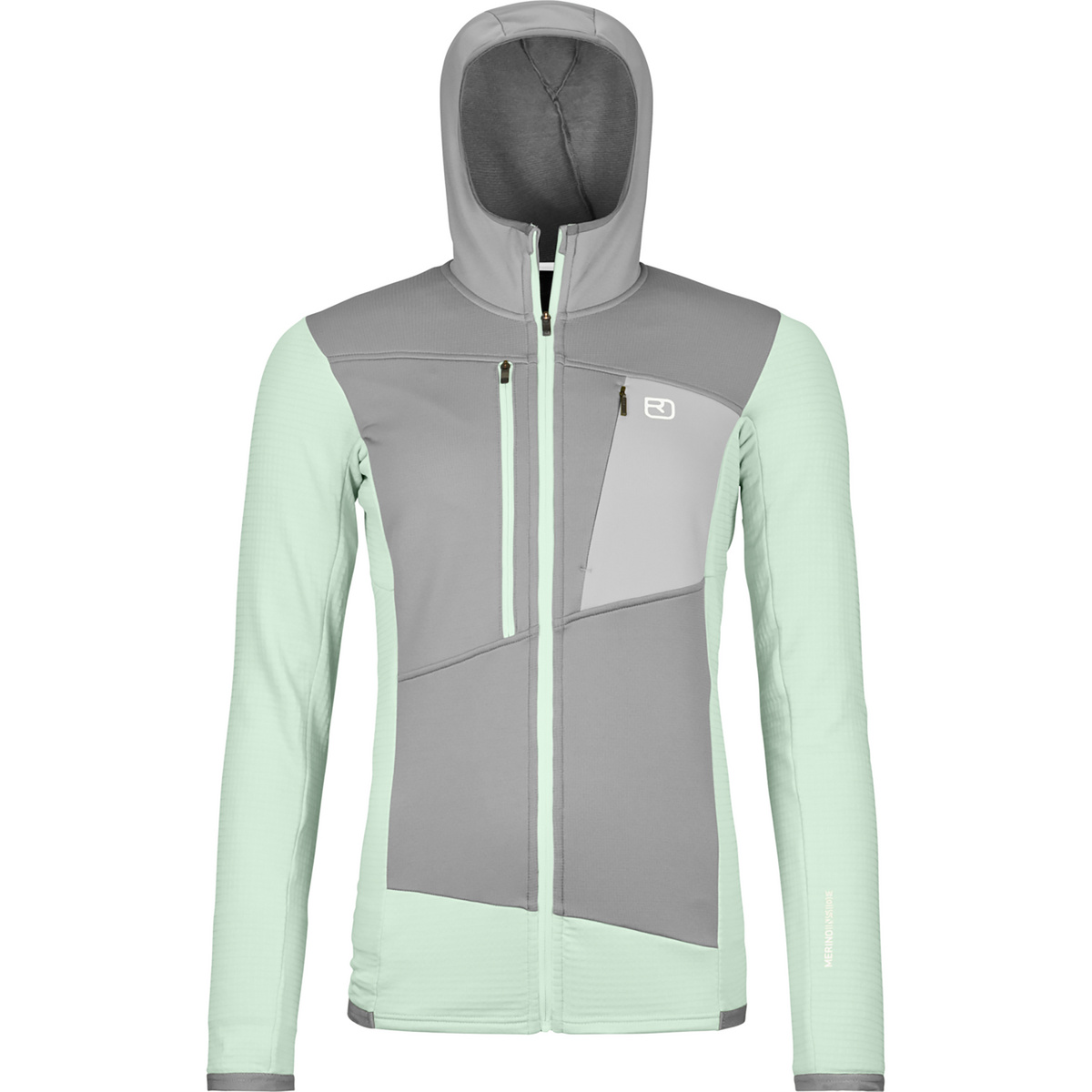 Image of Ortovox Donna Felpa Fleece Grid Hoodie