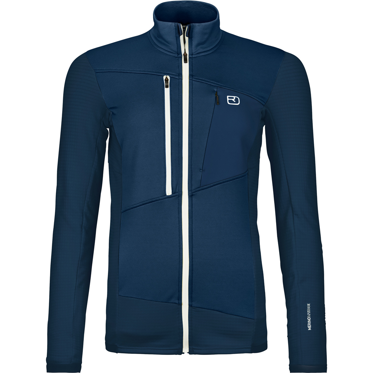 Ortovox Damen Fleece Grid Jacke (Größe XS, blau)