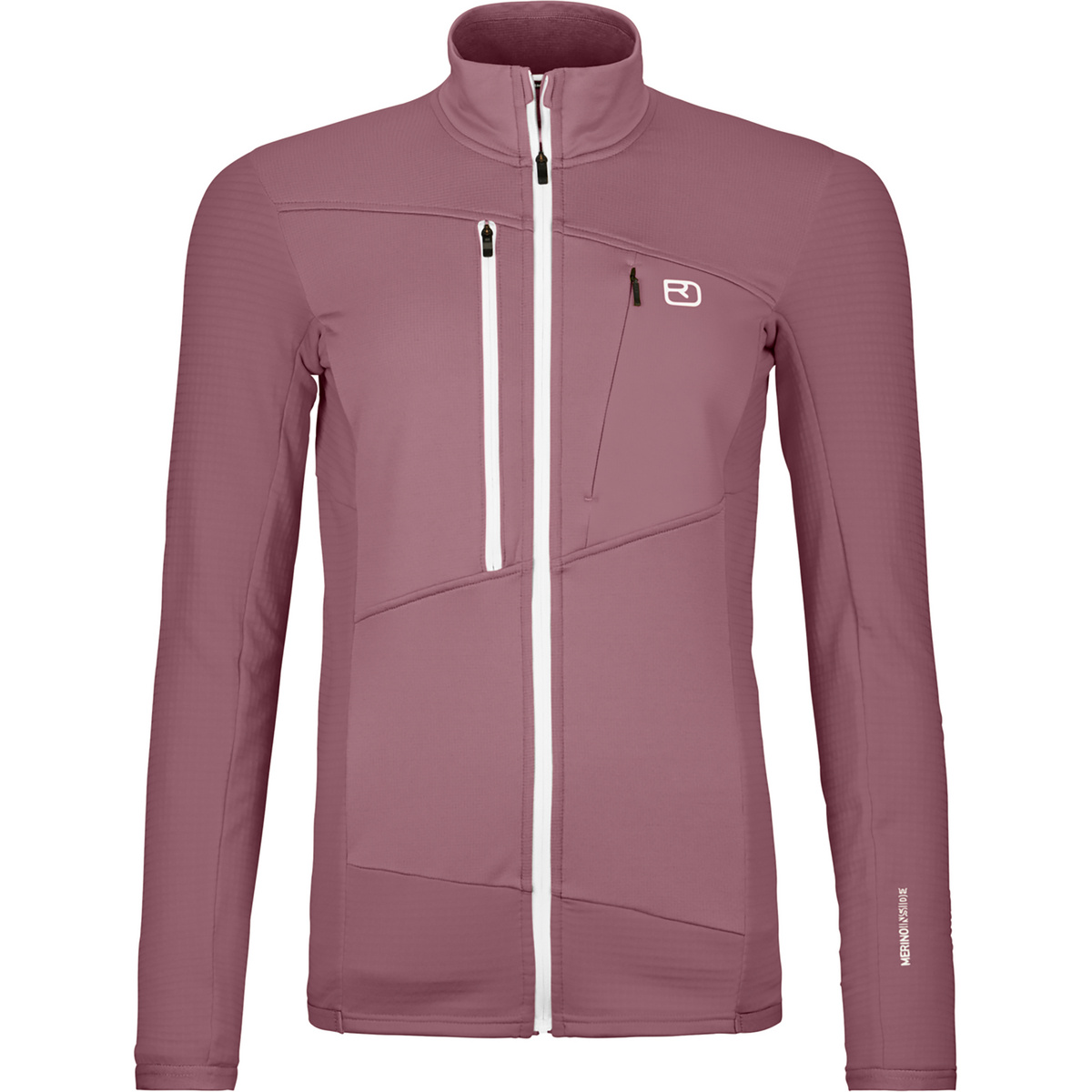 Ortovox Damen Fleece Grid Jacke (Größe S, lila)