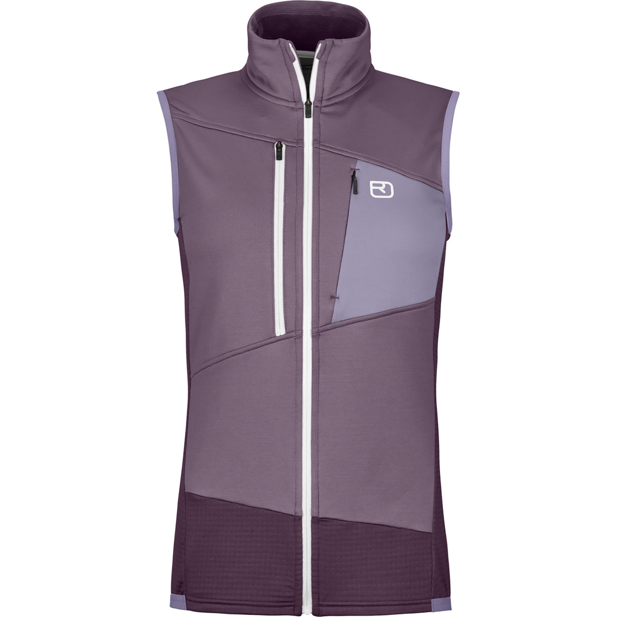 Ortovox Damen Fleece Grid Weste (Größe M, lila)
