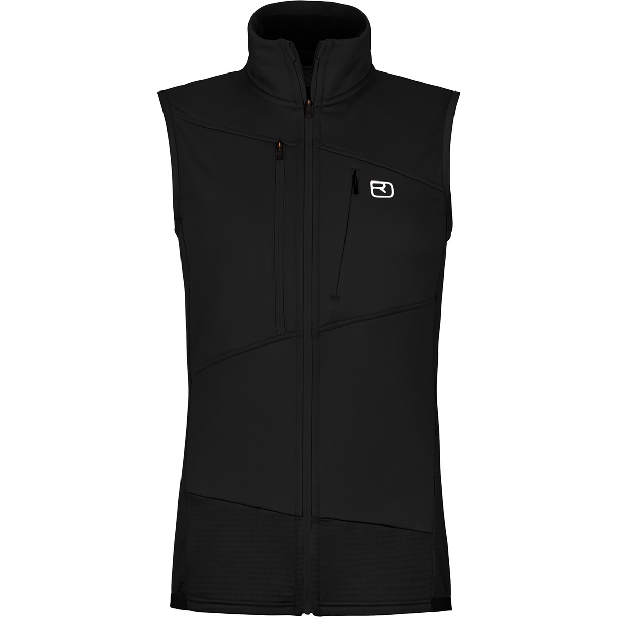 Ortovox Damen Fleece Grid Weste (Größe M, schwarz)