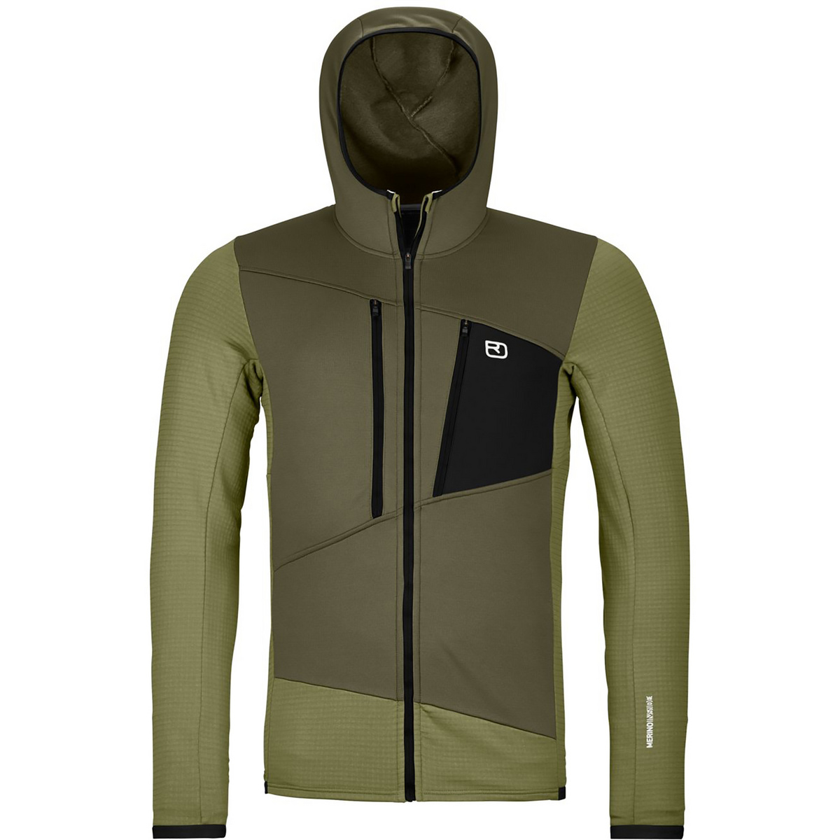 Image of Ortovox Uomo Felpa Fleece Grid Hoodie