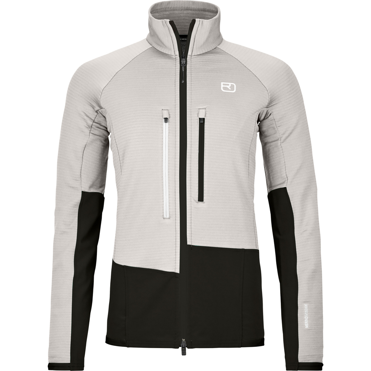 Ortovox Damen Fleece Rib Jacke (Größe M, weiss)