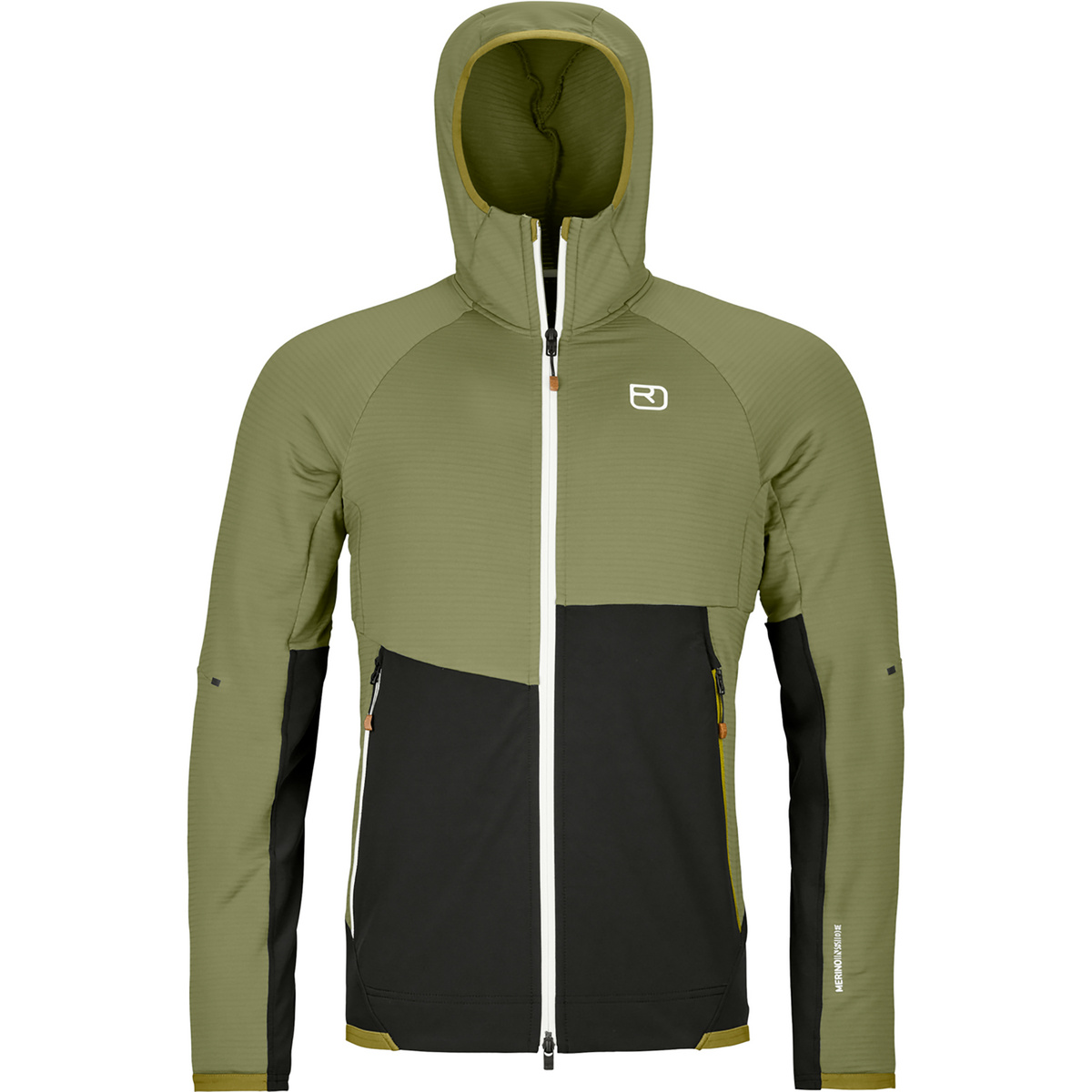 Ortovox Herren Fleece Rib Hoodie Jacke (Größe XL, gruen)