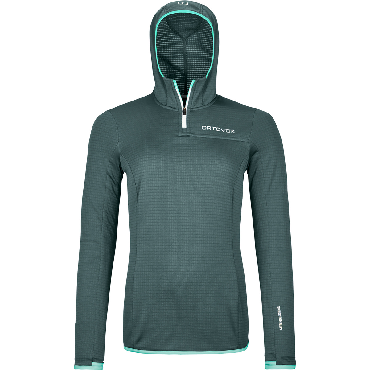 Ortovox Damen Fleece Light Grid ZN Hoodie (Größe M, grau)