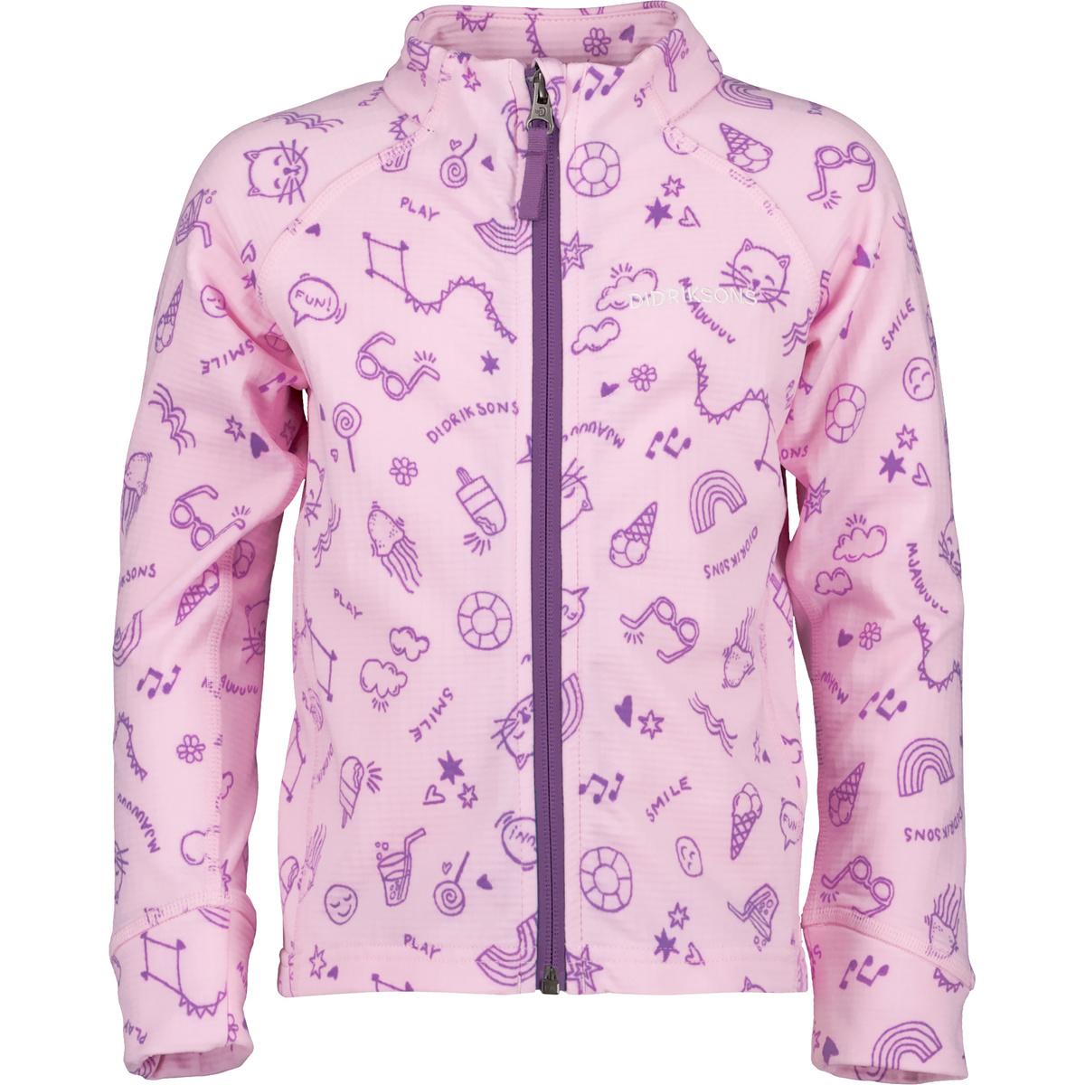 Didriksons Kinder Jadis PR Jacke (Größe 100, rosa)